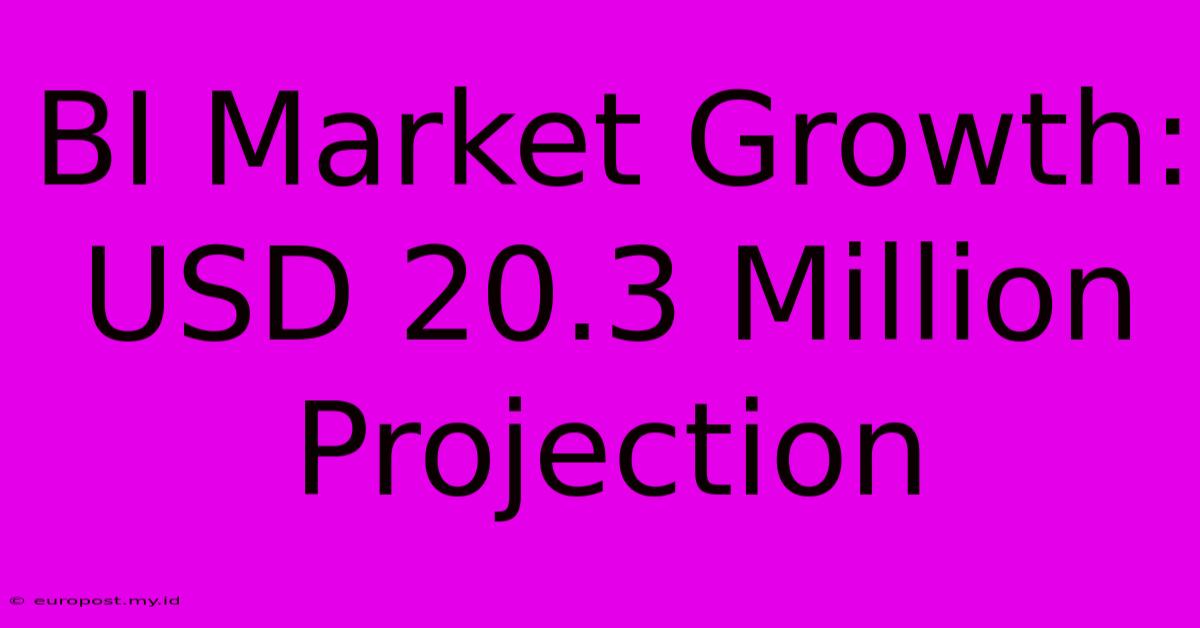 BI Market Growth: USD 20.3 Million Projection