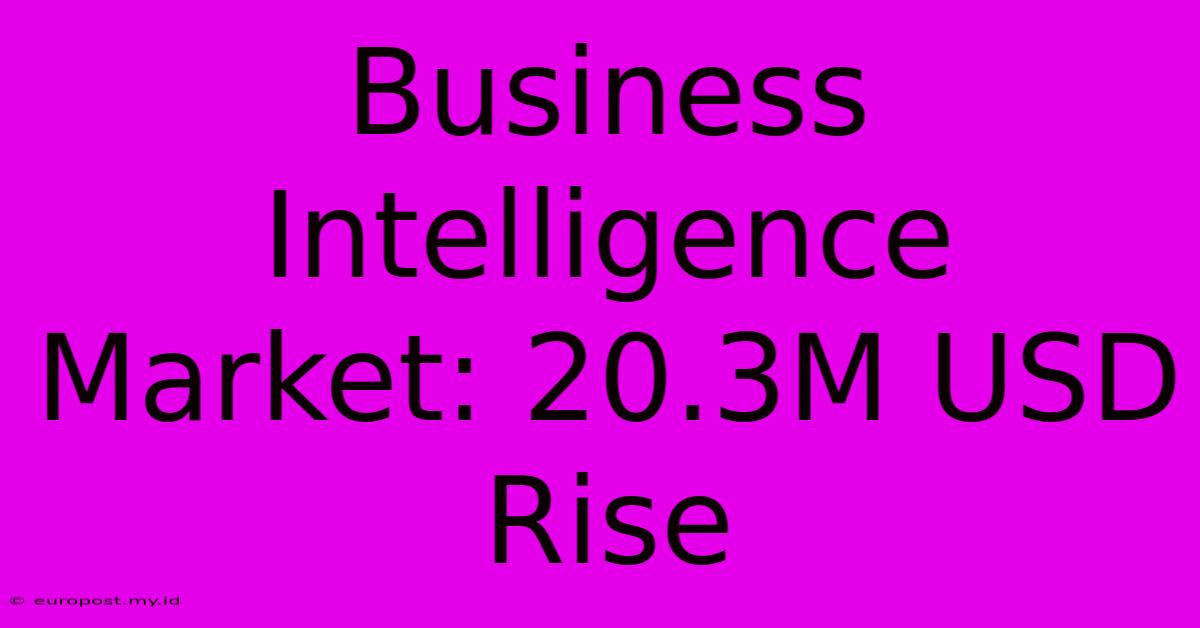 Business Intelligence Market: 20.3M USD Rise