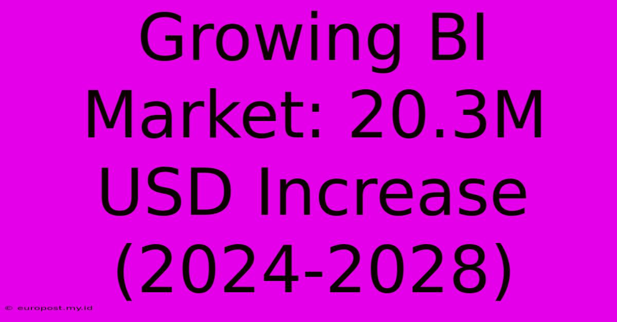 Growing BI Market: 20.3M USD Increase (2024-2028)