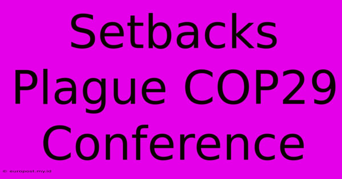 Setbacks Plague COP29 Conference